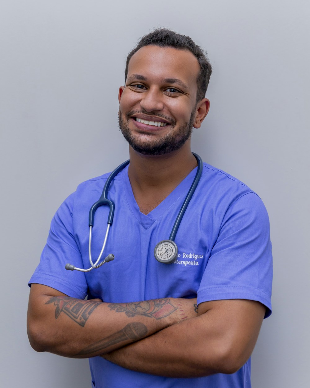 A physiotherapy specialist in a contemporary clinic